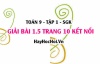 Bài 1.5 trang 10 Toán 9 tập 1 Kết nối tri thức SGK
